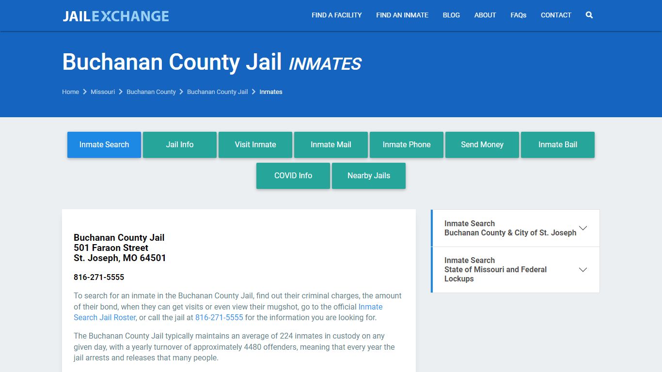 Buchanan County Inmate Search | Arrests & Mugshots | MO - JAIL EXCHANGE
